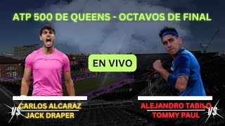 TRANSMISIÓN EN VIVO  CARLOS alcaraz  ALEJANDRO tabilo  R2 QUEENS tenis españa chile [upl. by Annawaj]