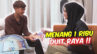 MENANG 1 RIBU DUIT RAYA   PILIH PALING BERTUAH [upl. by Etnomal665]