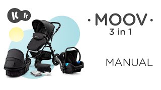 Kinderkraft MOOV 3in1 pushchair How to video  Tutorial [upl. by Taryn]