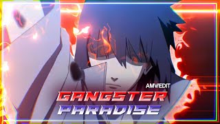 「GANGSTAS PARADISE」 Sasuke Badass Edit EditAMV4K [upl. by Haeluj]