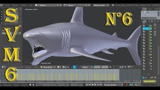 Modéliser Un Requin Blender 3D de AZ Tutoriel N°6 Français SVM6 [upl. by Enirehs211]