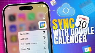 How to Sync Google Calendar with iPhone Calendar  StepbyStep Guide [upl. by Nyrac]