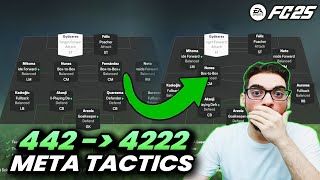 INSANE 442 TO 4222 BEST META FORMATION AND CUSTOM TACTICS IN FC 25 ULTIMATE TEAM [upl. by Wilen]