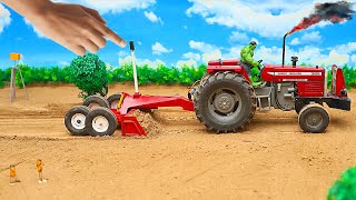 New technology science project  Most advance Lazer level Machine  tractor videos  MF 385 tractor [upl. by Ddene]