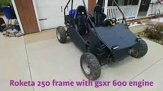 1 Roketa 250 with a Gsxf600 engine walk around check out my golf cart with same engine swap [upl. by Alik]