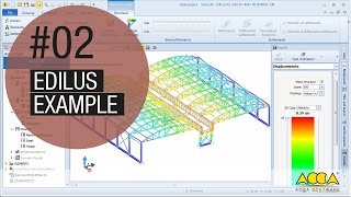 Structural engineering software for Steel Structures EdiLus 02 [upl. by Lazaro]