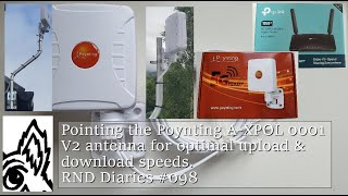 Pointing the Poynting AXPOL 0001 V2 antenna for optimal upload amp download speeds RND Diaries 098 [upl. by Gleason381]