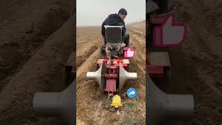 Smallscale integrated machine for plowing and ridging [upl. by Enaamuj]