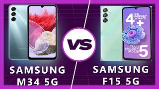 Samsung F15 5G vs Samsung M34 5G Which Samsung Budget King Reigns Supreme [upl. by Warram405]