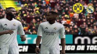 PES 2025 PCSX2  Liga STP  Borussia DortmundReal Madrid [upl. by Neysa]