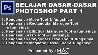 Tutorial photoshop pemula sampai mahir Part 1 [upl. by Aniri]