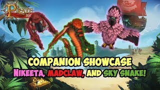 Pirate101  Creature Companion Showcase  NIKEETA  MADCLAW  amp SKYSNAKE [upl. by Treborsemaj]