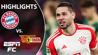 Bayern Munich vs Union Berlin  Bundesliga Highlights  ESPN FC [upl. by Diskin]