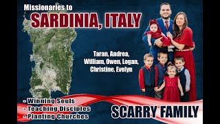 Missionaries to Sardinia Italy  Scarry Family [upl. by Mallissa450]