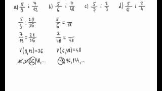 Svođenje na zajednički nazivnik  02  primjeri [upl. by Kcim]
