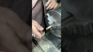 Snooker 🎱 Stick Head Tip Cutting in Busb Size shortsfeed automobile shortsvideo [upl. by Suirauqed]