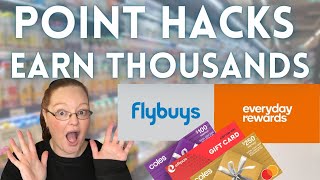 Point HACKS to EARN thousands  Flybuys amp Everyday Rewards [upl. by Haidabez]