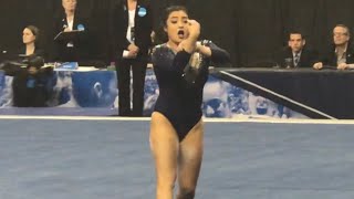 Felicia Hano UCLA Floor 2018 NCAA Super Six 99 [upl. by Ecadnarb]