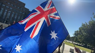 Canberra protest Australia live stream [upl. by Thornburg]