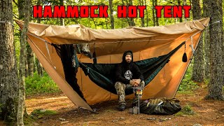 Hammock Hot Tent Shelter Lonewolf902 Pomoly Canvas Tarp [upl. by Oilisab]