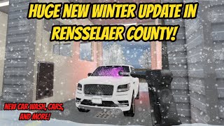 HUGE NEW Winter Update Rensselaer County Roblox [upl. by Lehteb851]