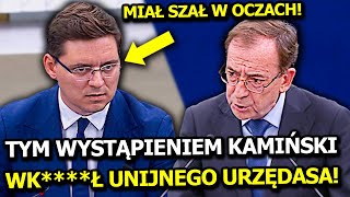 MARIUSZ KAMIŃSKI ROZWŚCIECZYŁ UNIJNEGO POLITYKA SWOIM WYSTĄPIENIEM CHAMSKO WYŁĄCZYŁ MU MIKROFON [upl. by Banyaz]