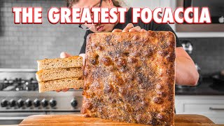 Ultra Bubbly Homemade Focaccia Bread Plus An Easy Sandwich [upl. by Ecidna]