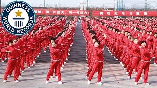 Largest line dance multiple locations  Guinness World Records [upl. by Naillik]