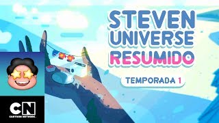 Steven Universe Resumido Temporada 1 Parte 1  Steven Universe Resumido  Cartoon Network [upl. by Olli]