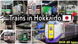 Trains in Hokkaido Japan 2024 Special Video JR Hokkaido Sapporo metro Hakodate Tram etc 北海道電車百科 [upl. by Schifra]