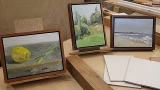 Art Lesson 16 A Simple Way to Frame Paintings on Panel [upl. by Ninahs]