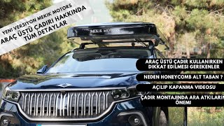 Yeni versiyon Araç Üstü Çadır Mekik Motors BlackampFresh [upl. by Elad]