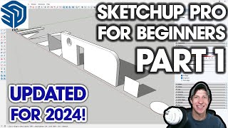 Getting Started with SKETCHUP PRO in 2024 Part 1  BEGINNERS START HERE [upl. by Atirec]