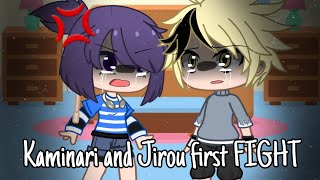 Kaminari and Jirou First FIGHT Mhabnha Gacha club Part 1 My AU [upl. by Nyasuh]