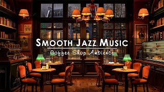 Jazz Relaxing Music amp Cozy Coffee Shop Ambience☕Smooth Jazz Instrumental Music to Work Study Focus [upl. by Aisaim910]