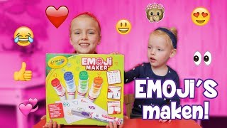 JE EIGEN EMOJI STEMPELSTIFTEN MAKEN voor onze colourful wishlist ♥DeZoeteZusjes♥ [upl. by Swarts142]