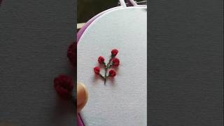 Every simple and easy embroidery flowers embroidery simpleembroiderydesign [upl. by Elexa]