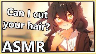 Bubbly Catgirl wants to cut your hair  ASMR  hairdresser [upl. by Elora]