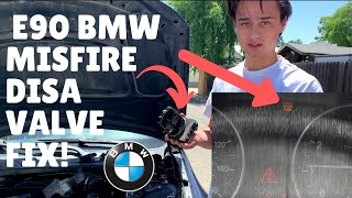 E90 BMW MISFIREDISA VALVE FIX PART 1 [upl. by Leahcar]