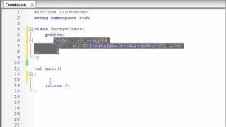 Buckys C Programming Tutorials  12  Introduction to Classes and Objects [upl. by Sadirah]