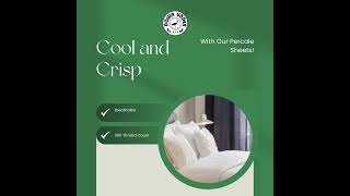 Enjoy cool and crisp sleep with our breathable percale sheets CoolAndCrisp PercaleSheets [upl. by Farrel49]