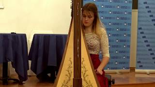 Guillaume Connesson  Toccata for harp  Justina Varkulevičiūtė HD [upl. by Ivonne995]