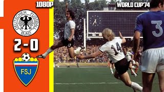 West germany vs Yugoslavia 2  0  Exclu  World Cup 74 HD Quality [upl. by Ruscio]