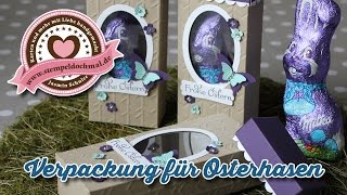 Tutorial Verpackung für einen Osterhasen mit Material von Stampin Up [upl. by Ramburt838]