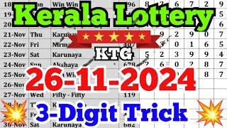 Kerala lottery guessing  26112024  Kerala lottery result [upl. by Lerrad798]