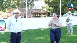 Entrega Gobernador David Monreal a juventud de Atolinga la rehabilitación de la cancha de futbol [upl. by Harry]