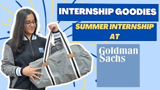 Goldman Sachs internship goodies unboxing ❤️  Software Engineering internship [upl. by Blinny]