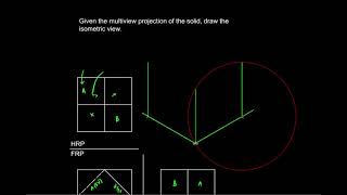 Multiview Projection to Isometric Drawing ES1 reuploaded w correction [upl. by Othello327]