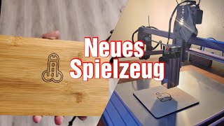 Atomstack A5 Pro Graviermaschine  Lasercutter aufgebaut und die ersten Sachen graviert [upl. by Ezana163]