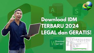 Tutorial Download IDM Legal Terbaru 2024 [upl. by Nwahshar]